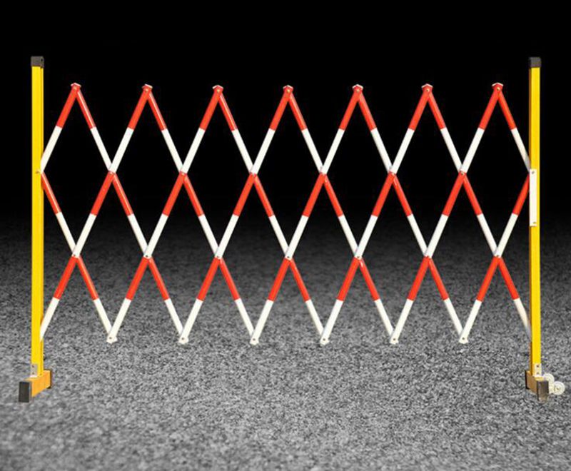 可移動管式伸縮電力安全圍欄